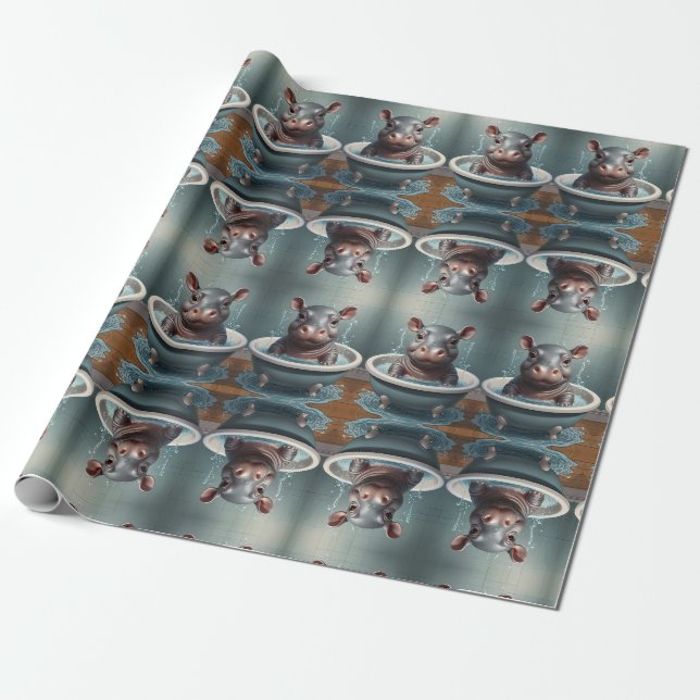 Papier Cadeau Bouddhas dans un bain (Déroulé)