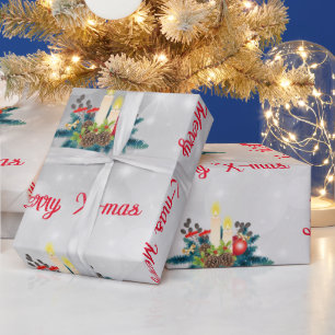 Papier Cadeau Bougies papier d'enveloppement