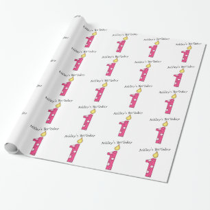 Papier Cadeau Bougies-Un d'anniversaire an