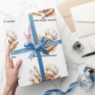 Papier Cadeau Boulangerie Magasin Pâtissier Dessert Sucreries Gâ