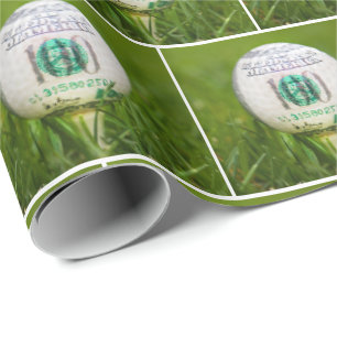 Papier Cadeau Boule de golf Bill de cent dollars