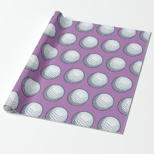 Papier Cadeau Boule de golf personnalisable