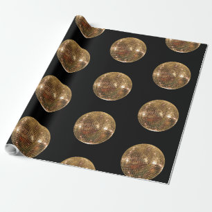 Papier Cadeau Boule Disco 2 en miroir