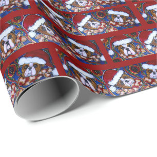 Papier Cadeau Bouledogue   