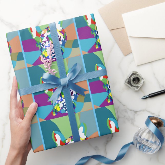 Papier Cadeau Bouledogue français assis (Cadeaux)