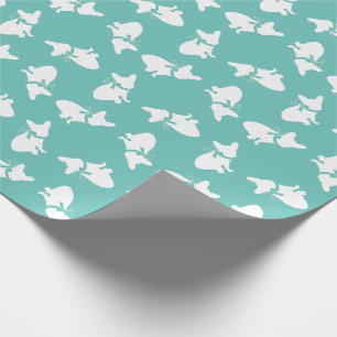 Papier Cadeau Bouledogue français Frenchie Chien Chiots Frenchy