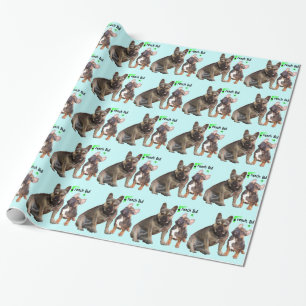 Papier cadeau Bouledogues français