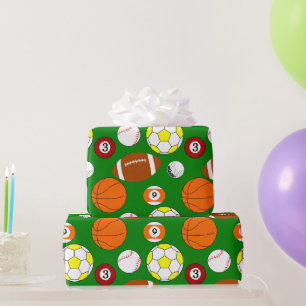 Papier Cadeau Boules de sport