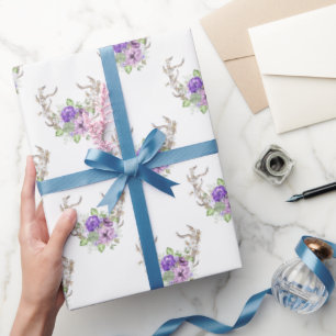 Papier Cadeau Bouquet Antler