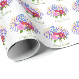 Papier Cadeau Bouquet de fleurs