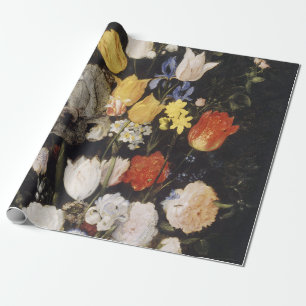 Papier Cadeau Bouquet de fleurs dans un vase de terre (1610)