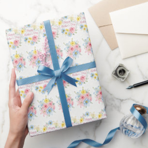 Papier Cadeau Bouquets de la Fête des Mères