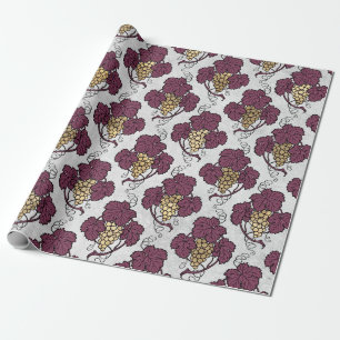 Papier Cadeau Bourgogne vintage Paris et or grunge vin