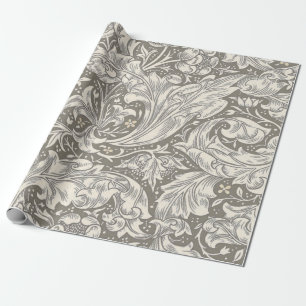 Papier Cadeau Bouton de fiancé de William Morris damassé antique