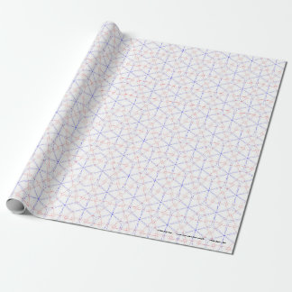 Papier Cadeau Boutons de tulipe bleu rouge