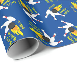 Papier Cadeau Bowling Anniversaire de enfant Party Cute Sports