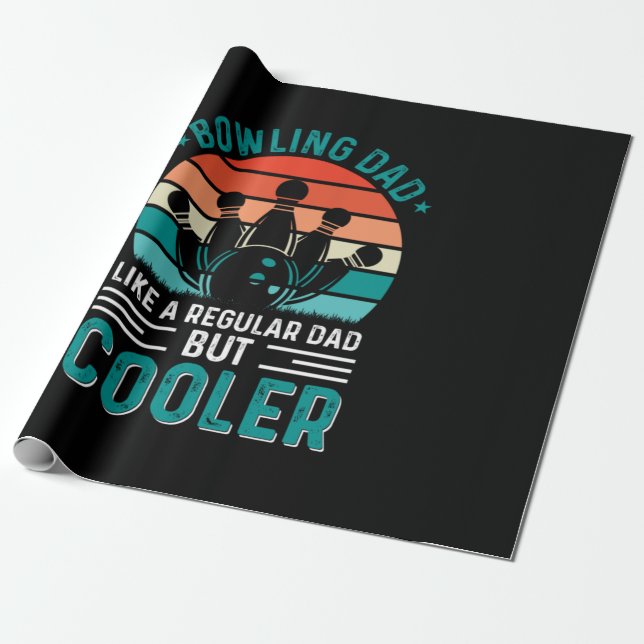 Papier Cadeau Bowling Dad (Déroulé)