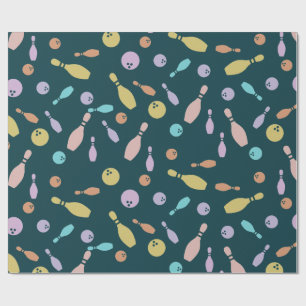 Papier Cadeau Bowling et motif de boule
