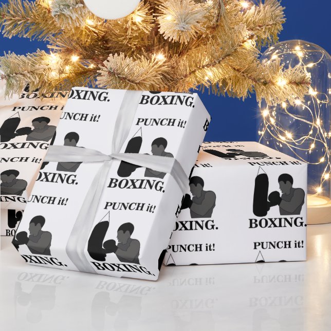 Papier Cadeau Boxing Sport Punch It Boxing (Vacances)