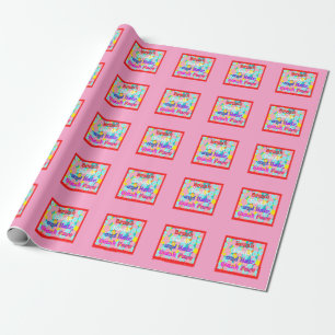 Papier Cadeau Bracelet dents cheveux laver visage amusant enfant