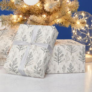 Papier Cadeau Branches de sapin de Noël