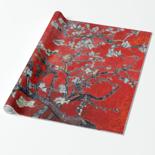 Papier Cadeau Branches de Vincent van Gogh avec la fleur