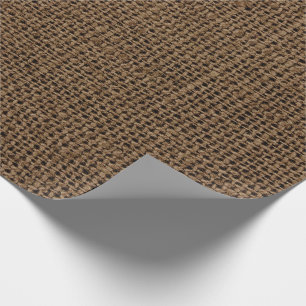 Papier Cadeau Bride Mariage de café Linen Brown Maroon