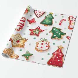 Papier Cadeau Bright and Joyful Holiday Cookies