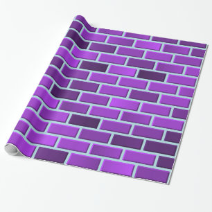Papier Cadeau Briques pourpres