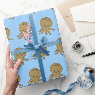 Papier Cadeau Broderie Cartoon Octopus Cute Imprimer Personnalis