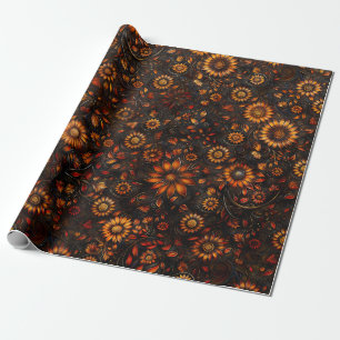 Papier Cadeau Bronze Automne