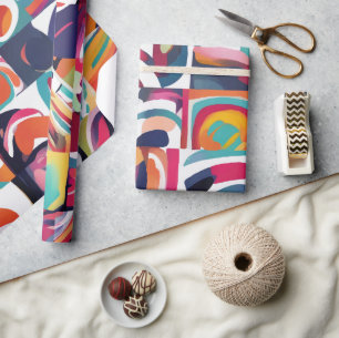 Papier Cadeau Brosse abstraite
