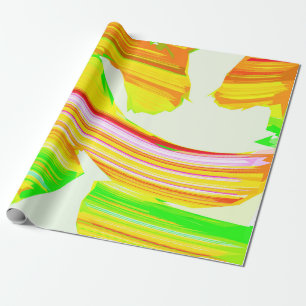 Papier Cadeau Brosse arc-en-ciel