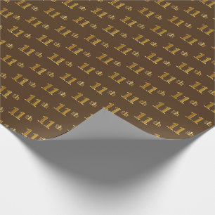 Papier Cadeau Brown, Faux Gold 11ème (onzième) événement