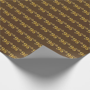 Papier Cadeau Brown, Faux Gold 96e (96e)