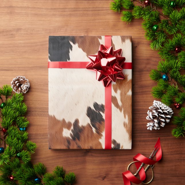 Papier Cadeau Brown noir blanc (Cadeau de vacances)