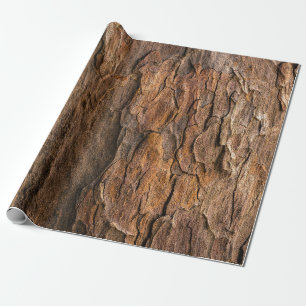 Papier Cadeau Brown tree bark in closeup