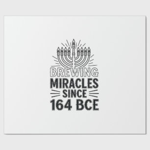 Papier Cadeau Brûler des miracles depuis 164 BCE Hanoukka juif