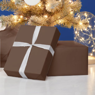 Papier Cadeau Brun Acajou 2025 Couleur Uni