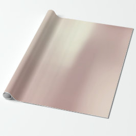 Papier Cadeau Brush Champaign Rose Rose Gold Powder Minimal