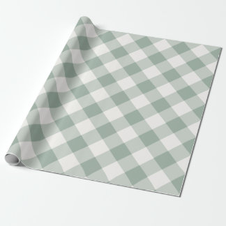 Papier Cadeau Buffalo Check Sage Green