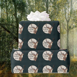 Papier Cadeau Buffalo Plaid Outdoorsman Homme's Personnaliser No