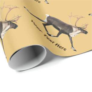 Papier Cadeau Bull Caribou