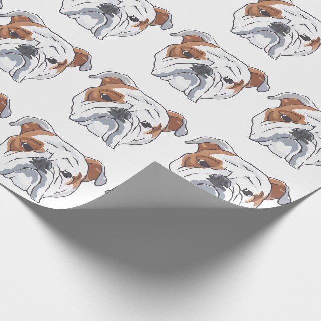 Papier Cadeau Bulldog anglais (Coin)