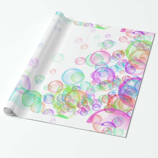 Papier Cadeau Bulles de savon (Déroulé)