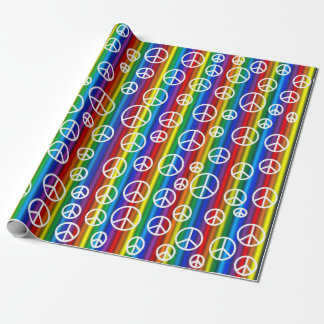 Papier Cadeau Bulles de signes de paix