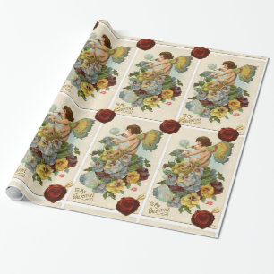 PAPIER CADEAU BULLES DE SOUFFLE DE LA FAIRE VALENTINE, PANNEAUX,