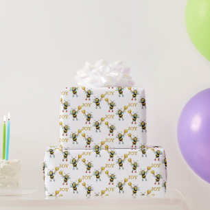 Papier Cadeau Bumblebee Motif sur blanc