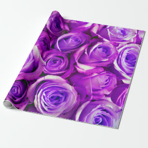 Papier Cadeau Bunch Rose arrière - plan Saint Valentin Symbole d