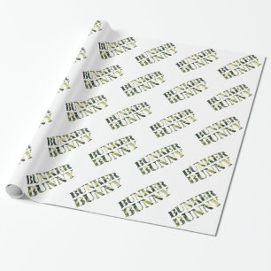 PAPIER CADEAU BUNKER BUNNY CAMO / CAMOUFLAGE